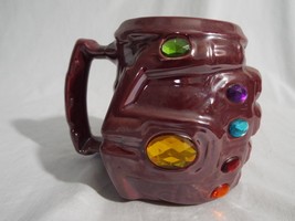 Disney Marvel Avengers Endgame NANO Thanos Infinity Stones Gauntlet 16 oz Mug - £23.72 GBP