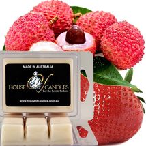 Pink Lychee Eco Soy Wax Candle Wax Melts Clam Packs Hand Poured Vegan - £11.36 GBP+
