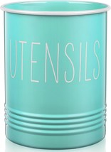 Teal Kitchen Utensil Holder, 6.7&quot; Utensil Holder For Kitchen Counter, Co... - $42.93
