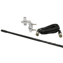 TruckSpec 3&#39; Mirror Mount Fiberglass CB Antenna Kit, Black TS-83B - $62.99