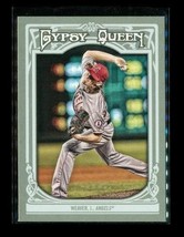 2013 Topps Gypsy Queen Baseball Trading Card #59 Jared Weaver Los Angeles Angels - £6.72 GBP