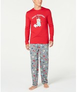 $45 Family Pajamas Matching Big &amp; Tall Happy Pawlidays Pajama Set, Size:... - £15.58 GBP