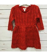 Cat & Jack toddler girls sparkly knit fancy dress size 3T color Wowzer red new - $5.99