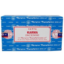 Satya Incense Sticks Karma Incense Sticks 12 Count 180 Grams Box - $23.27