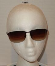 PUGS Style 901 Brown Gunmetal Gradient Lens Wrap Sunglasses UV Protection - $14.80