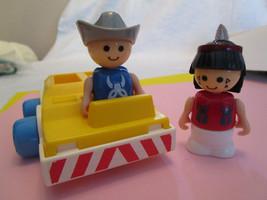 3 Vintage Preschool Toys Car Truck Vehicle &amp; Figures Dolls - £12.57 GBP