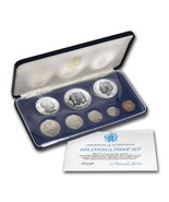 1975 Jamaica Silver 8 Coin Proof Set Box and COA - £55.02 GBP