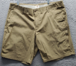 DOCKERS Chino Shorts Mens Tan Cotton Comfort Pockets Casual Mid Rise Flat Front - $18.49