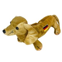 Peaceables Plush Beanie Brown Dachshund Dog Vintage 1998 Ludwig Germany With Tag - £11.91 GBP