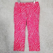 Lilly Pulitzer Luxury Capri Pants 6 Pink Tab Front Beach Coastal 49057 - $28.45