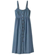 Patagonia Women&#39;s Garden Island Dresse Whole Weave Still Blue Pockets Si... - €51,51 EUR