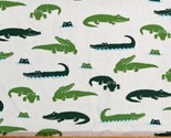 Cotton Alligators Crocodile Reptiles Animals Fabric Print by the Yard D7... - £10.41 GBP
