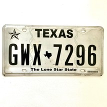 Untagged United States Texas Lone Star Passenger License Plate GWX 7296 - $16.82