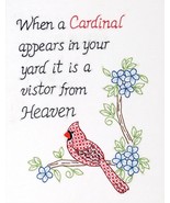 Jack Dempsey Needle Art Cardinal 11in x 14in Sampler - $8.34 CAD