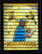 2000 Tsc Chrome Visionaries Refractor Baseball Card V11 Corey Patterson Cubs - £15.50 GBP