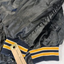 Vintage FRAILED Men's Black/Yellow Distressed Varsity Jacket Chest 52" image 5