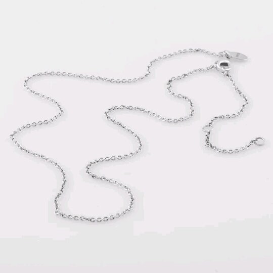 925 Silver and Rose Gold Plated and 14K Gold Plated Classic Cable Chain Necklace