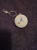 Donald Duck Golfing Keychain Golf Ball with Clip - $14.00