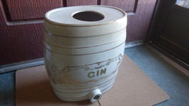 Antique 19TH Century English Ironstone Barrel Gin Dispenser 2/2 - £156.73 GBP