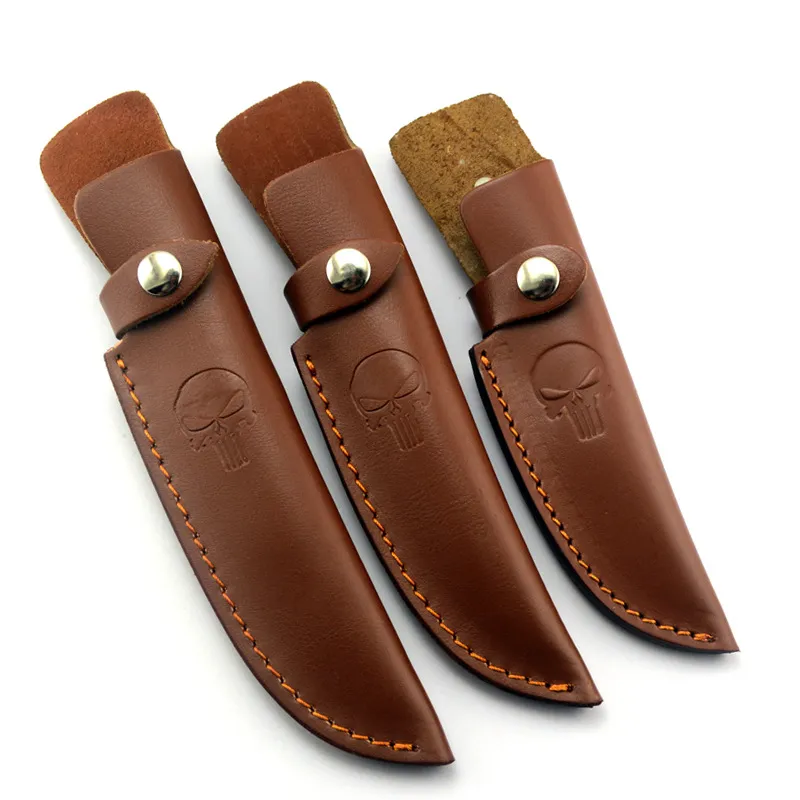 Genuine Cowhide Fixed Blade Small Straight Knife Scabbard Sheath Leather... - $20.72+