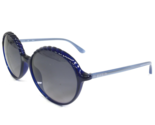 ELLE Sonnenbrille EL14919 BL Durchsichtig Blau Rund Gerippt Mit Gradient... - $27.61