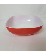 Vintage Pyrex #625B-025 Primary Red 2 1/2 Qt. Square Hostess Ovenware Bowl - $21.65 CAD