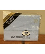 New Vintage Stevens Tastemaker No-Iron Twin Flat Sheet Powder Blue Made ... - $347.51 MXN