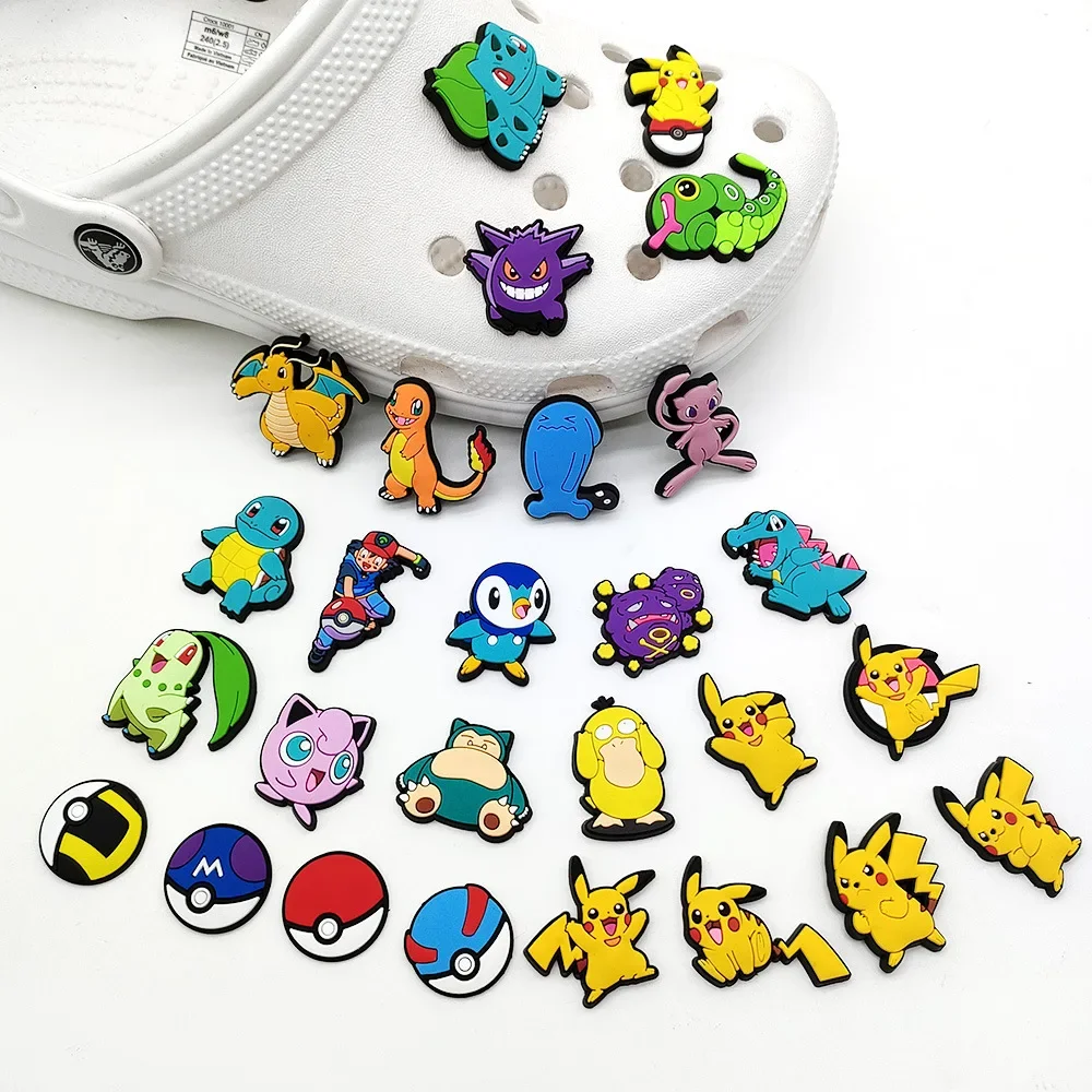 pokemon shoe charms croc cute kulomi pvc children sandals clogs accessories diy charms thumb200