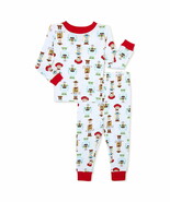 Toy Story Woody &amp; Buzz Christmas Holiday Toddler Unisex Cotton Pajama Si... - $309.96 MXN