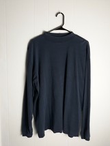 Honors Mock Turtleneck Navy Blue Long Sleeve Shirt Mens Size XL - $210.89 MXN