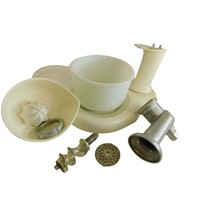 Dormeyer Meal Maker Stand Juicer Meat Grinder Milk Glass Bowl Parts 1940s  - £15.56 GBP