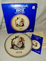 Vintage Hummel Goebel Collector Annual Plate with Bas-Relief 1978 #271 Boxed NOS - £9.74 GBP