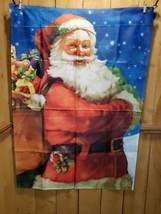 Christmas Winter Jolly Santa  Front Door Garden Yard Banner Flag 28&quot; x 40&quot; - $13.23