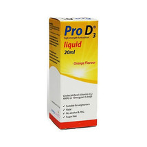 Pro D3 100IU Vitamin D3 Liquid Drops 20ml Colecalciferol Supplement - £16.48 GBP