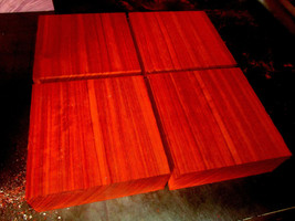 One Exotic Kiln Dried Padauk Platter Turning Blank Lumber Lathe Wood 6 X 6 X 2" - $26.68