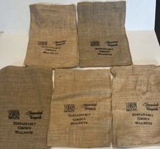 Lot 5 Shenandoah Vineyards Walnuts Sustainably Grown Burlap Bags Sacks - £23.71 GBP