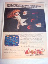 1983 Color Ad Mattel Burgertime Video Game For the Atari 2600 - £6.28 GBP