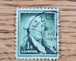 US Stamp George Washington 1c Used Green Hazleton PA - $2.84