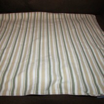 Disney kids Pooh baby receiving blanket green white tan stripes cotton knit - $11.87