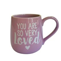 Our Name Is Mud Coffee Mug You Are So Very Loved Pink 12 Oz Cup Girlfrie... - $12.42 CAD