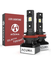 ACUMA H11 Headlight Bulbs 10000lm Super Bright 6K Cool White - £15.97 GBP