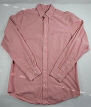 Izod Button Down Shirt Mens S/P Non Iron Stretch Long Sleeve Salmon Pink... - £10.33 GBP