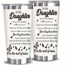 [Stainless Steel Tumbler] 20oz Stainless Steel To My Daughter Tumbler Wi... - $24.86