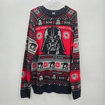 Star Wars Black Darth Vader Longsleeve Pullover Sweater Cardigan M Mediu... - $69.00