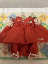 Cabbage Patch Kids Tie Shoulder Dress &amp; Bloomers Canada LTEE  1983 - $75.00