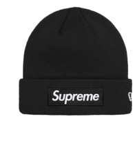 Supreme x New Era Box Logo beanie FW24 Black IN HAND 100% Authentic! - £88.90 GBP