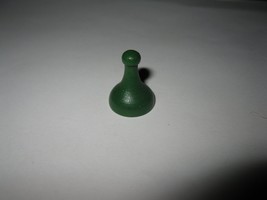 1963 Clue Board Game Piece: Green Wooden Player Pawn - $3.00
