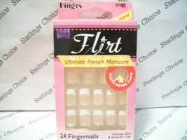 Fing'rs Flirt Ultimate French Manicure Nails #31480 Medium - $7.86