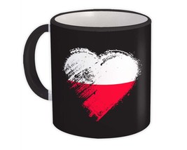 Polish Heart : Gift Mug Poland Country Expat Flag Patriotic Flags National - $15.90