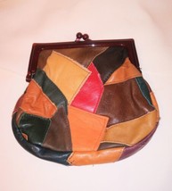 Leather Boho Hobo Patchwork Bag Travel Tote Coin Purse Nwt Travel Souvenir - £19.73 GBP